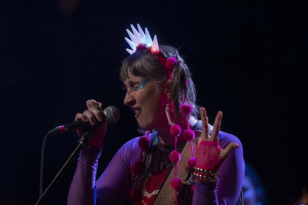 Andrea Echeverri presentó su concierto “Ruiseñora” en el Hay Festival 2023. Foto: Demian Chávez