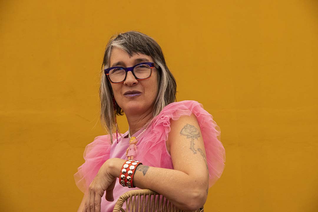 Andrea Echeverri en el Hay Festival 2023. Foto: Demian Chávez